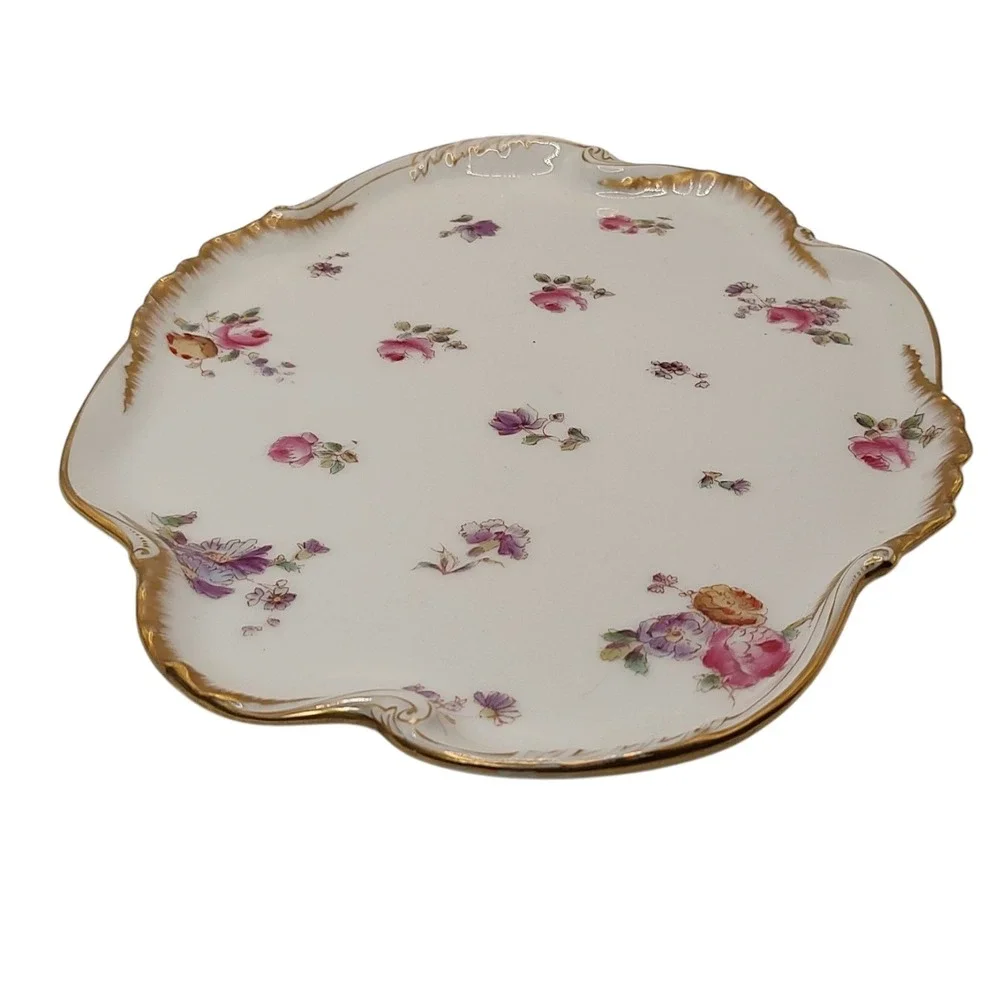 Vintage Limoges Porcelain Tray‎ Vanity Dresser Charles Haviland CFH GDM France